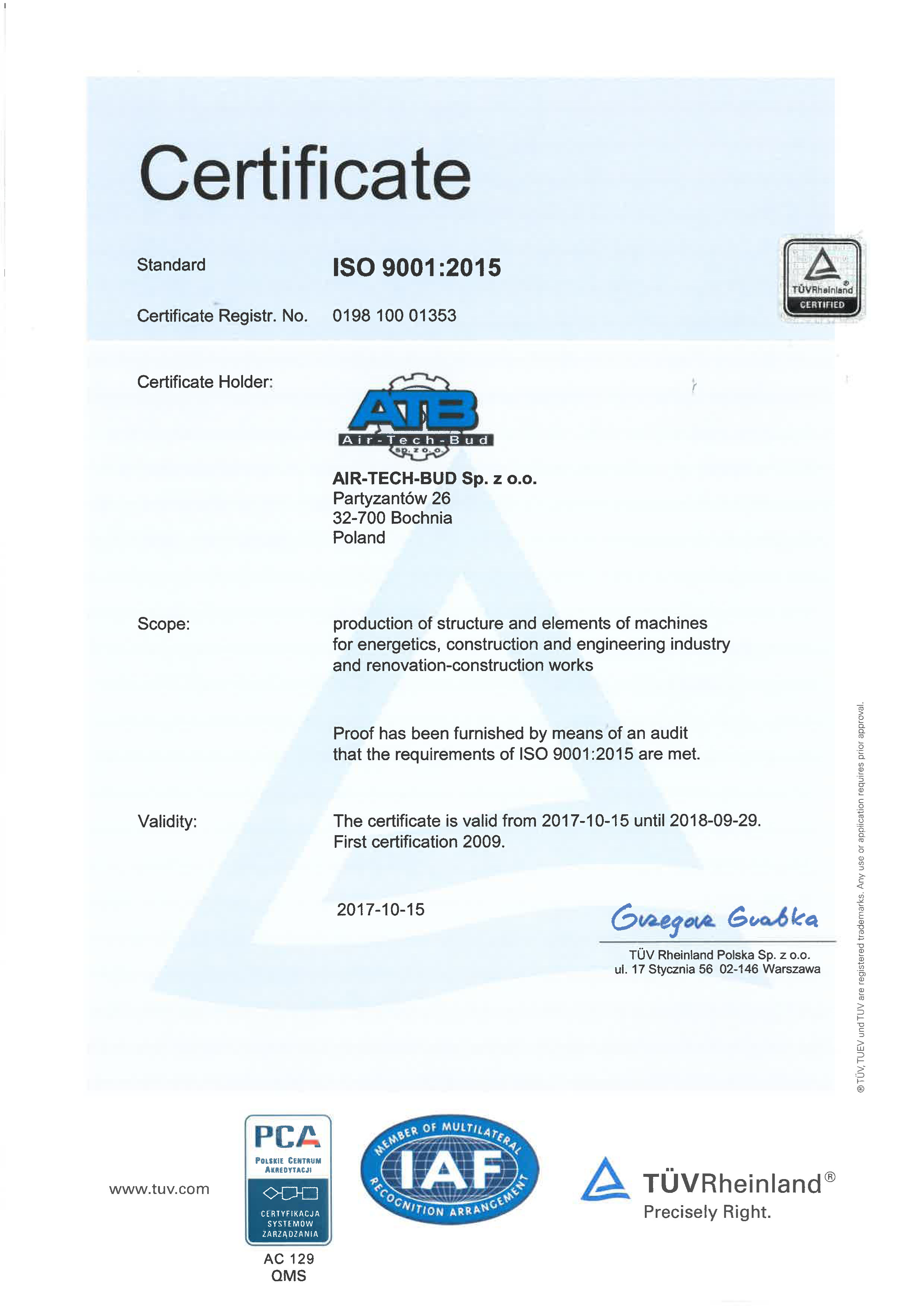 ISO 9001:2008